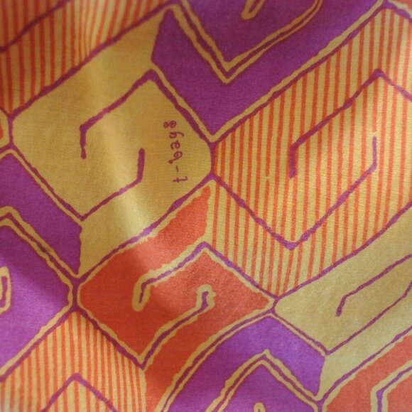 T-Bags Los Angeles Sleeveless Silk Blend Retro Vibe Shift Dress - Picture 9 of 9